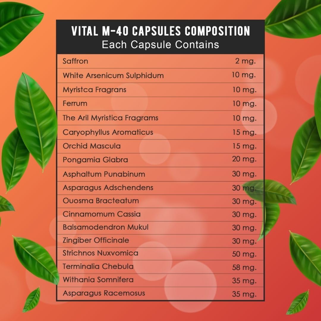 Generic Vital M-40 for Men Capsules 60 Count