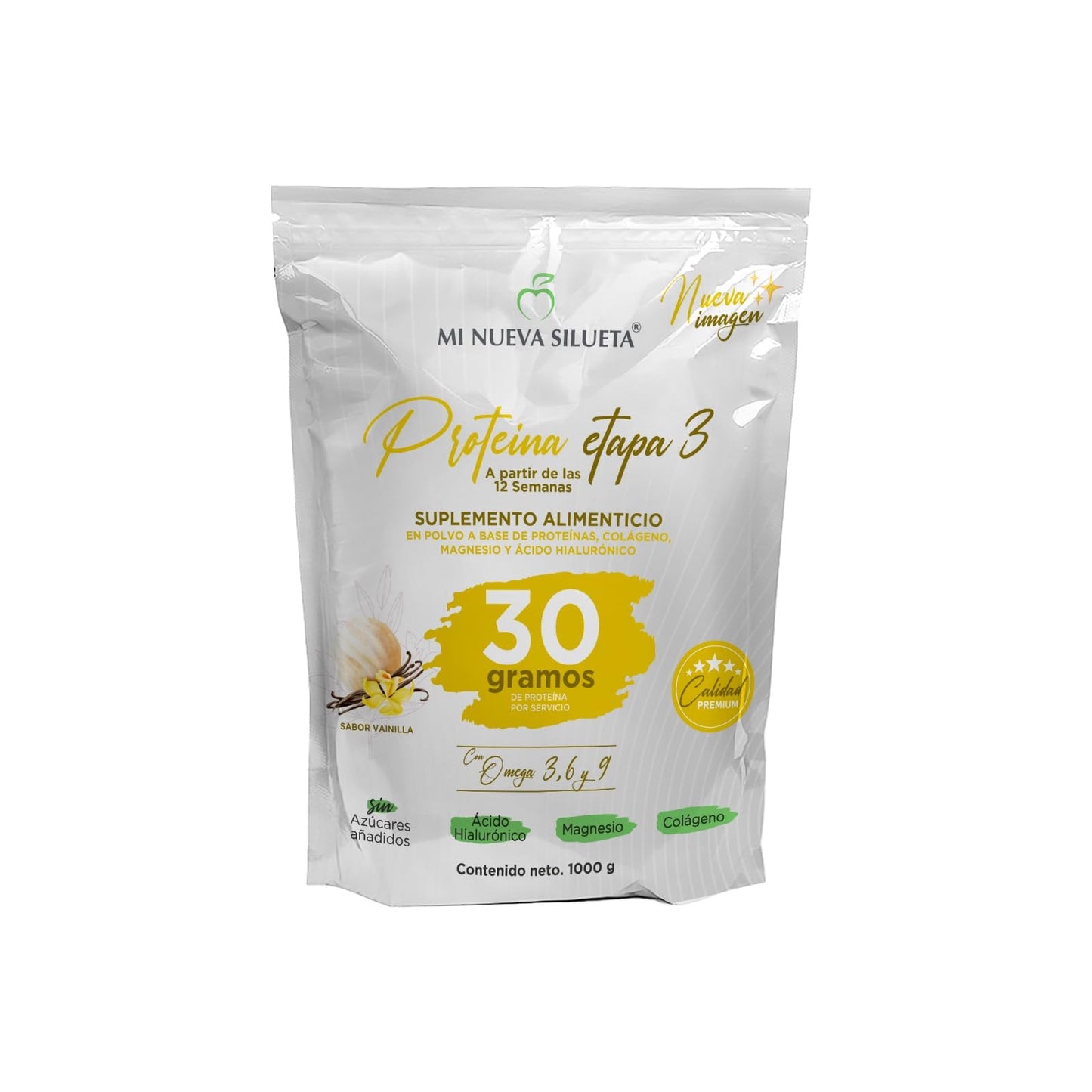 MI NUEVA SILUETA My New Silhouette Stage 3 Vanilla Protein Powder 2.2 lb