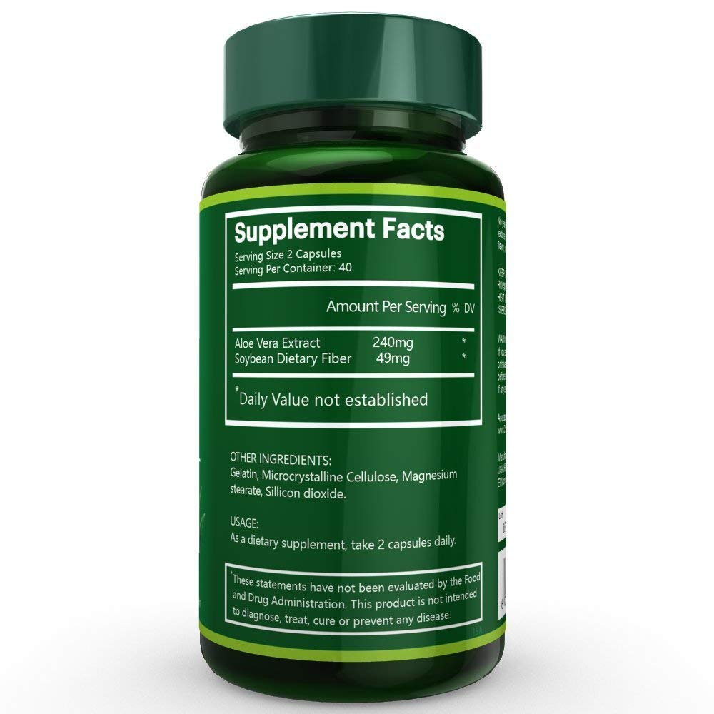 Na'trition Aloe Vera Gel Extract 80 Capsules