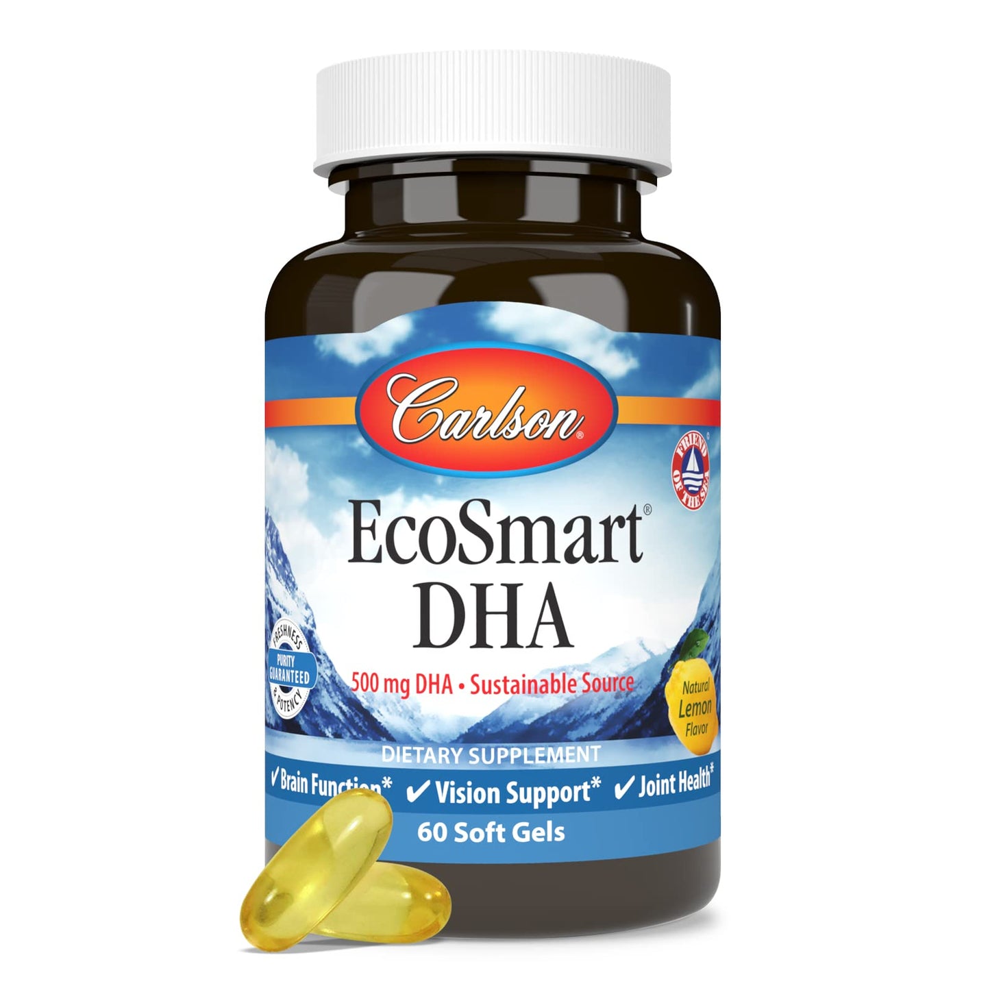 Carlson EcoSmart DHA 500 Softgels 60
