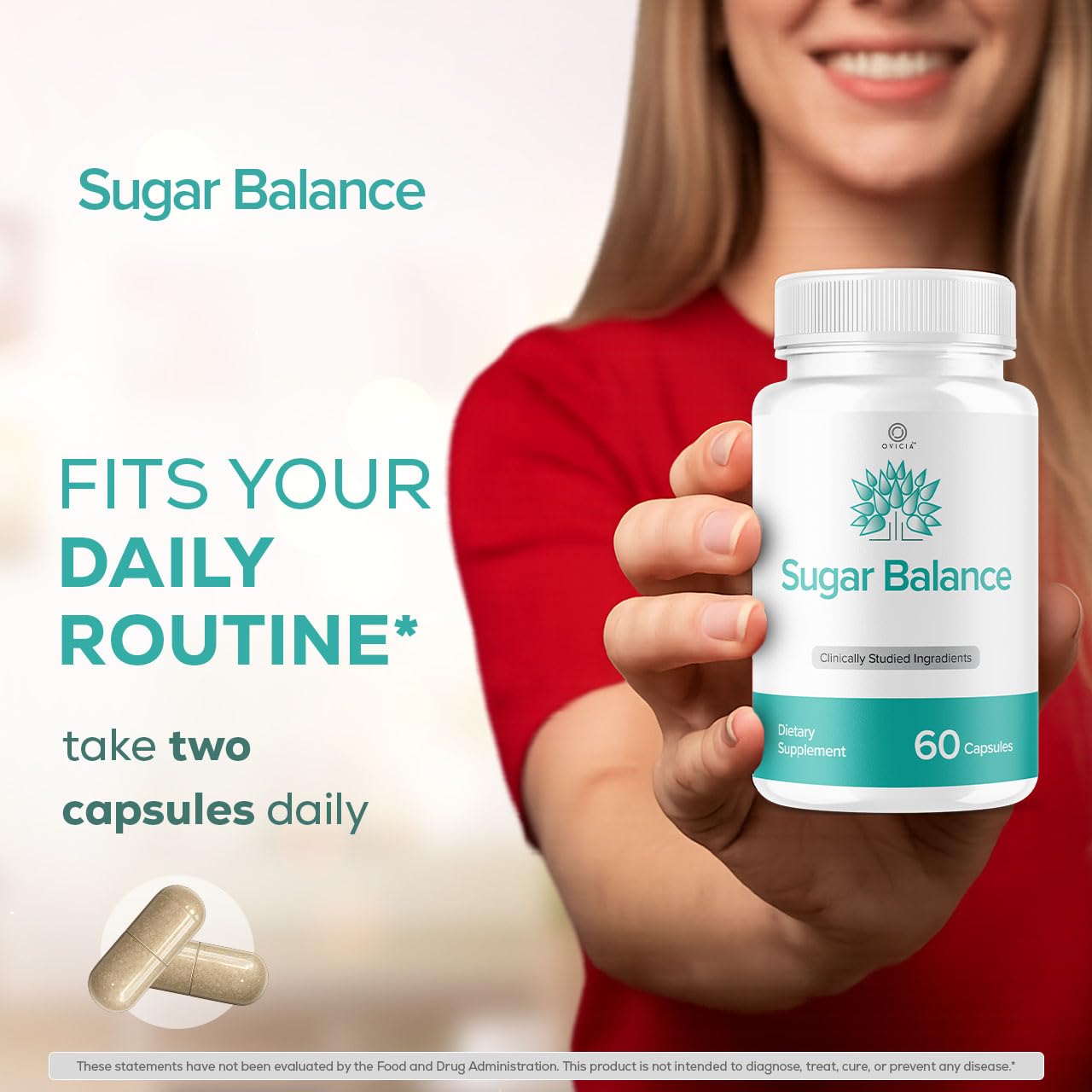 OVICIA SugarBalance Capsules, 180 Capsules