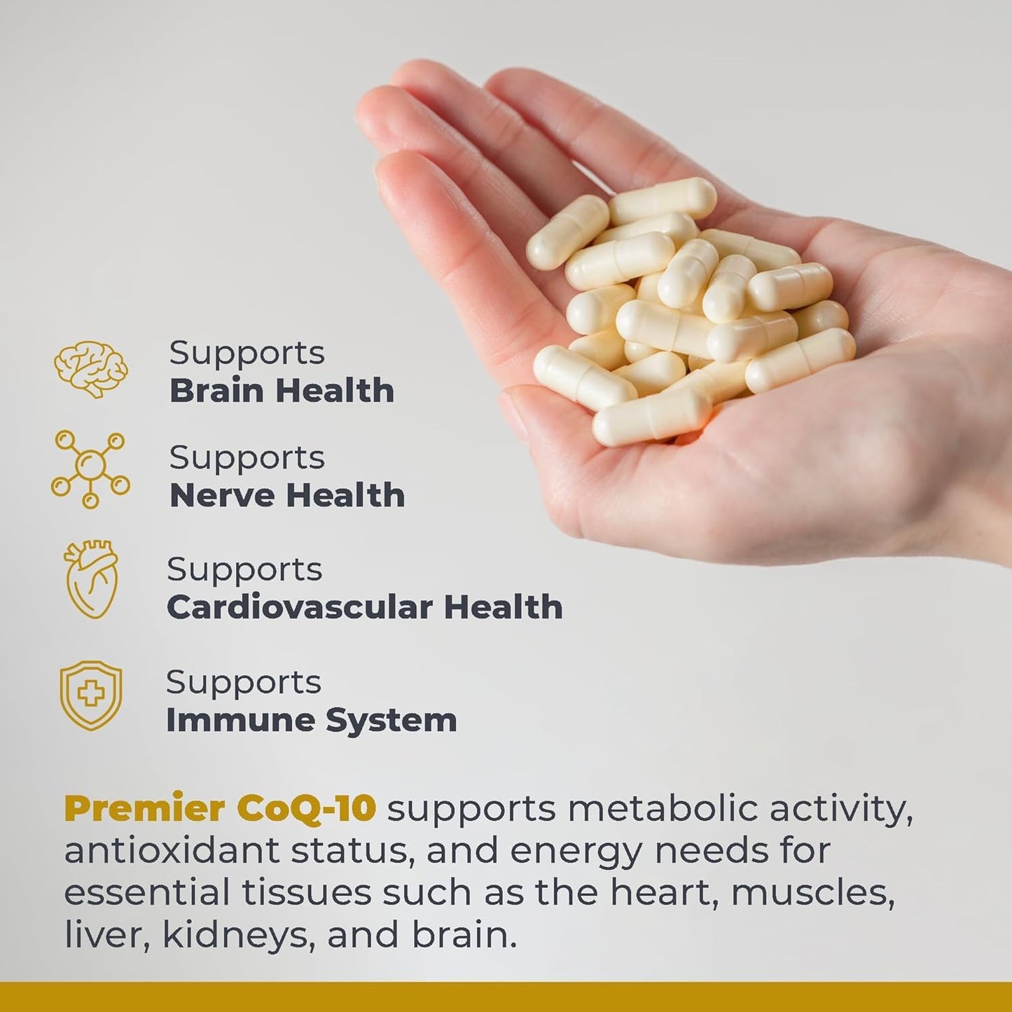 Premier Research Labs CoQ10 Ubiquinol Capsule 100mg, 50 Count