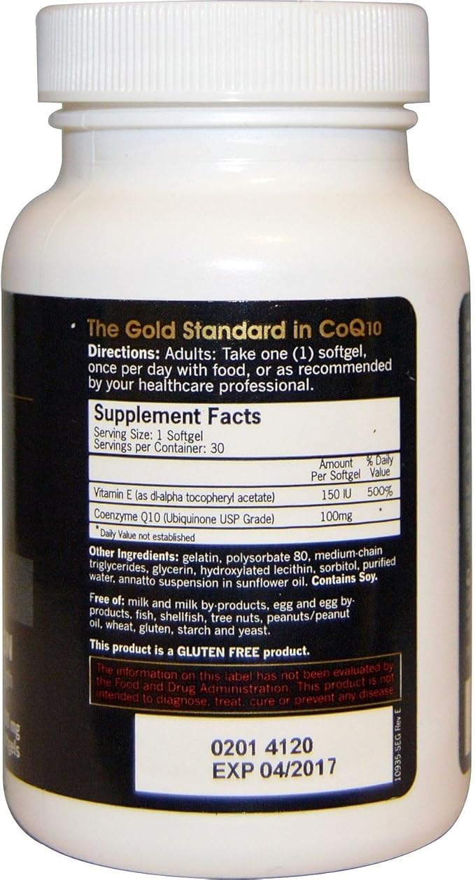 Qunol CoQ10 100mg Softgels, 30 Count