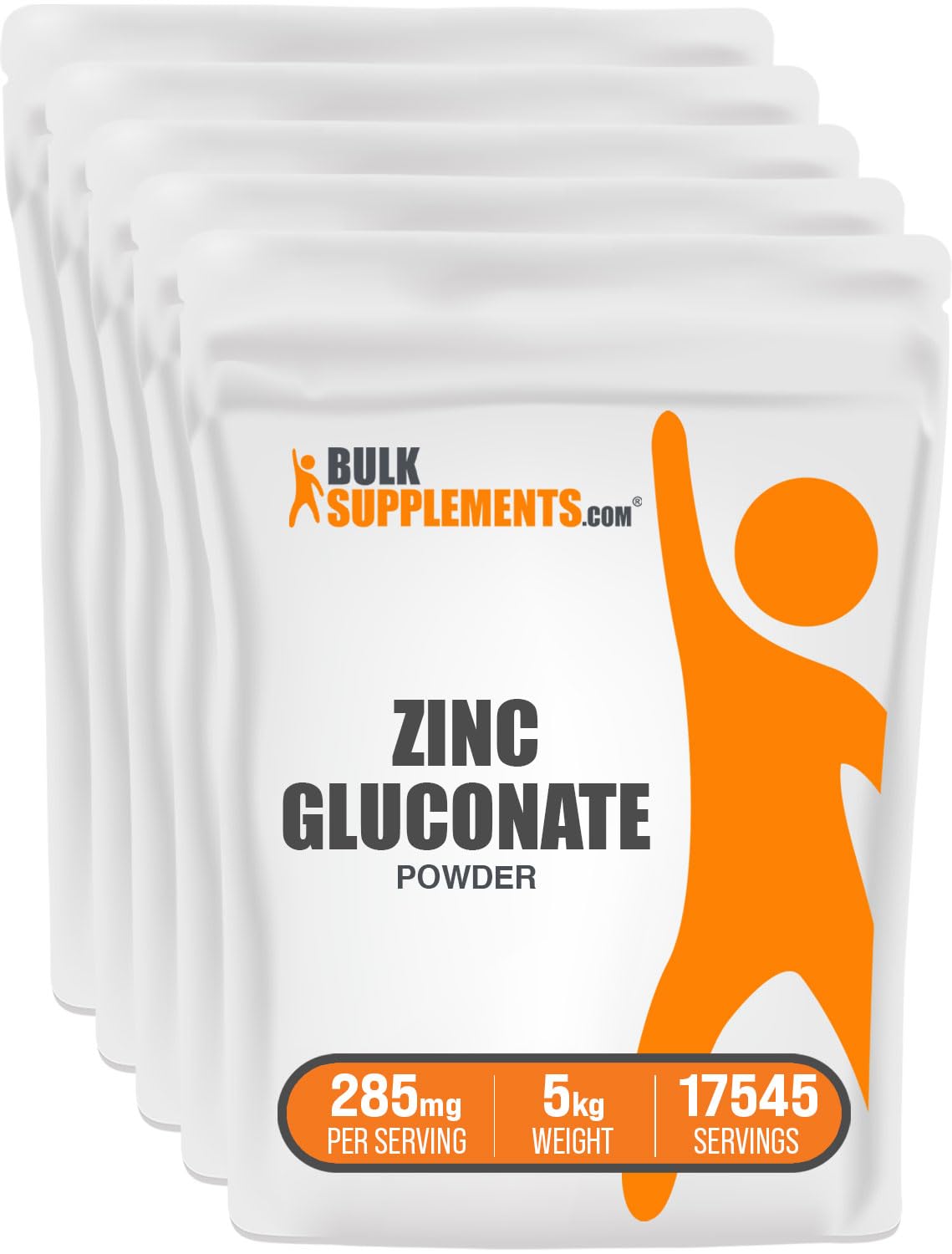 BulkSupplements Zinc Gluconate Powder 176.19