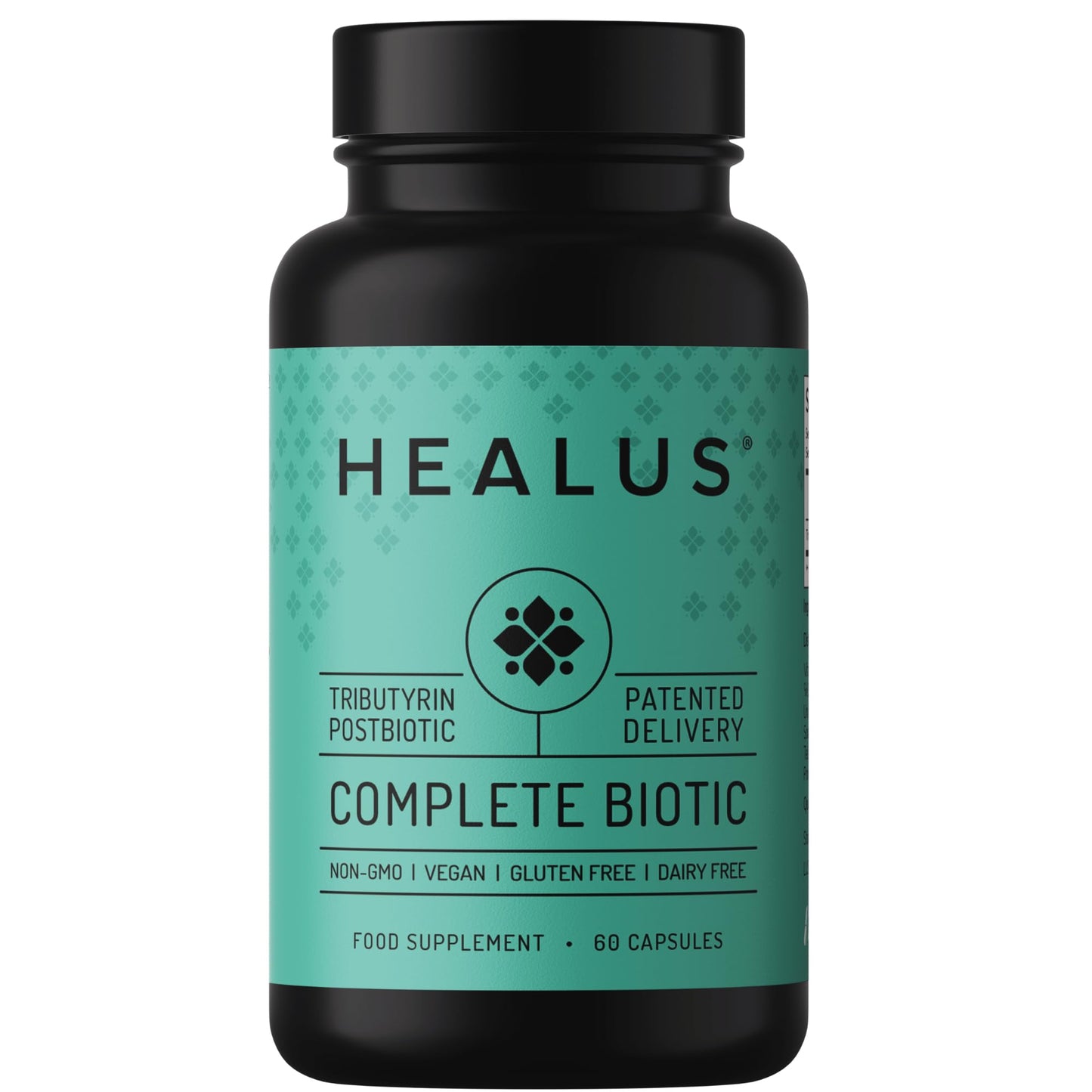 Healus Complete Biotic Postbiotic Tributyrin Supplement Butyrate Gut Health 60 Capsules