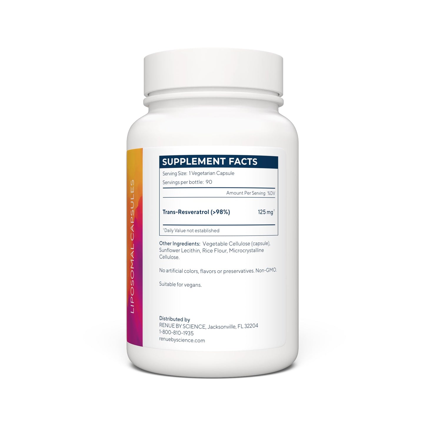 Renue By Science Resveratrol High-Strength Liposomal Capsules, 90 Count