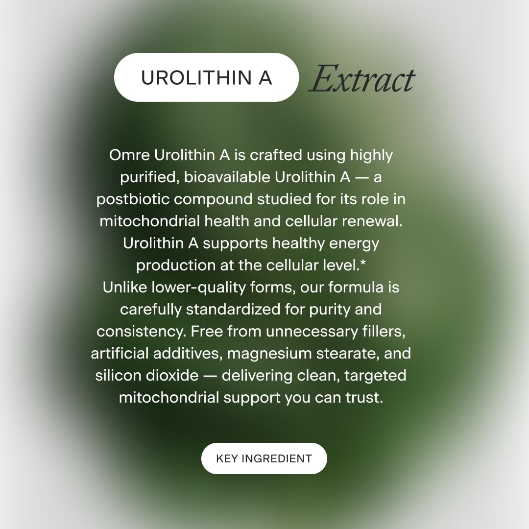 OMRE Urolithin A 500mg Capsule, 60 Count