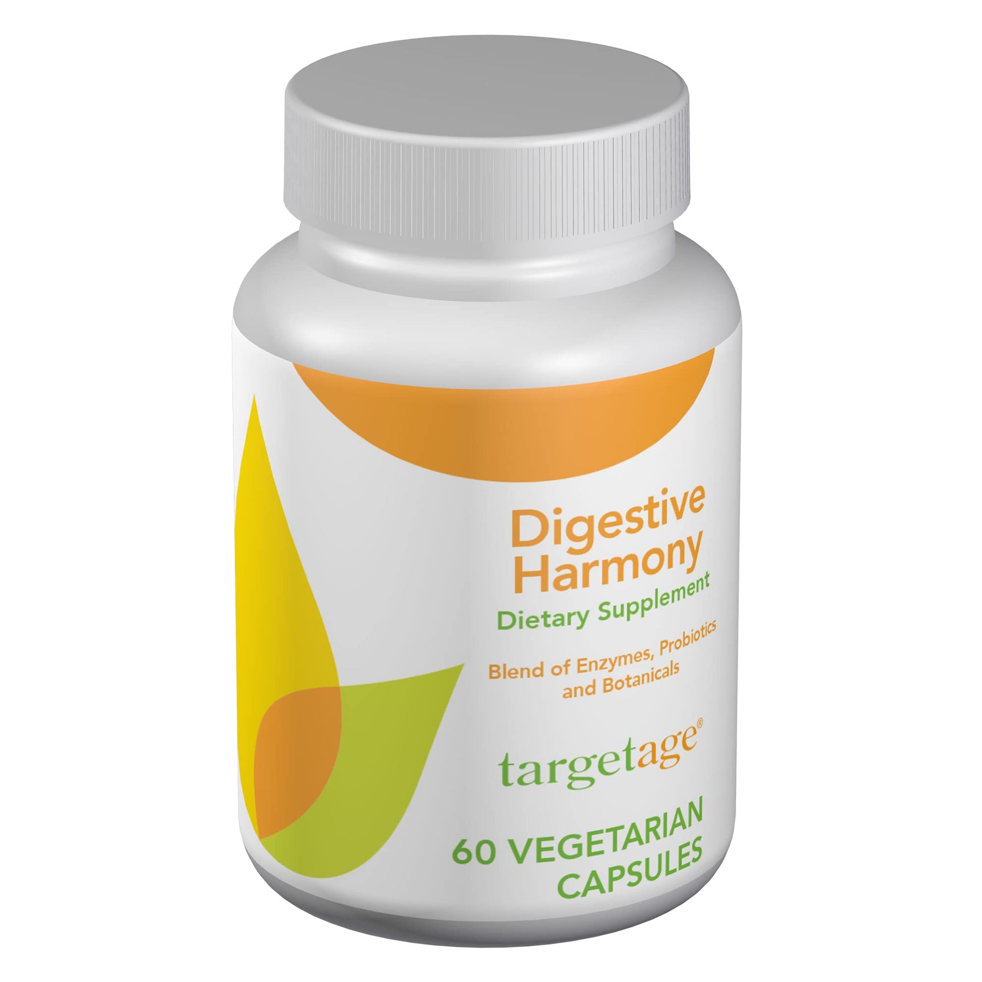 Targetage Digestive Harmony Dietary Supplement - Probiotics, Botanicals and Enzymes for Digestive Health, 60 Capsules