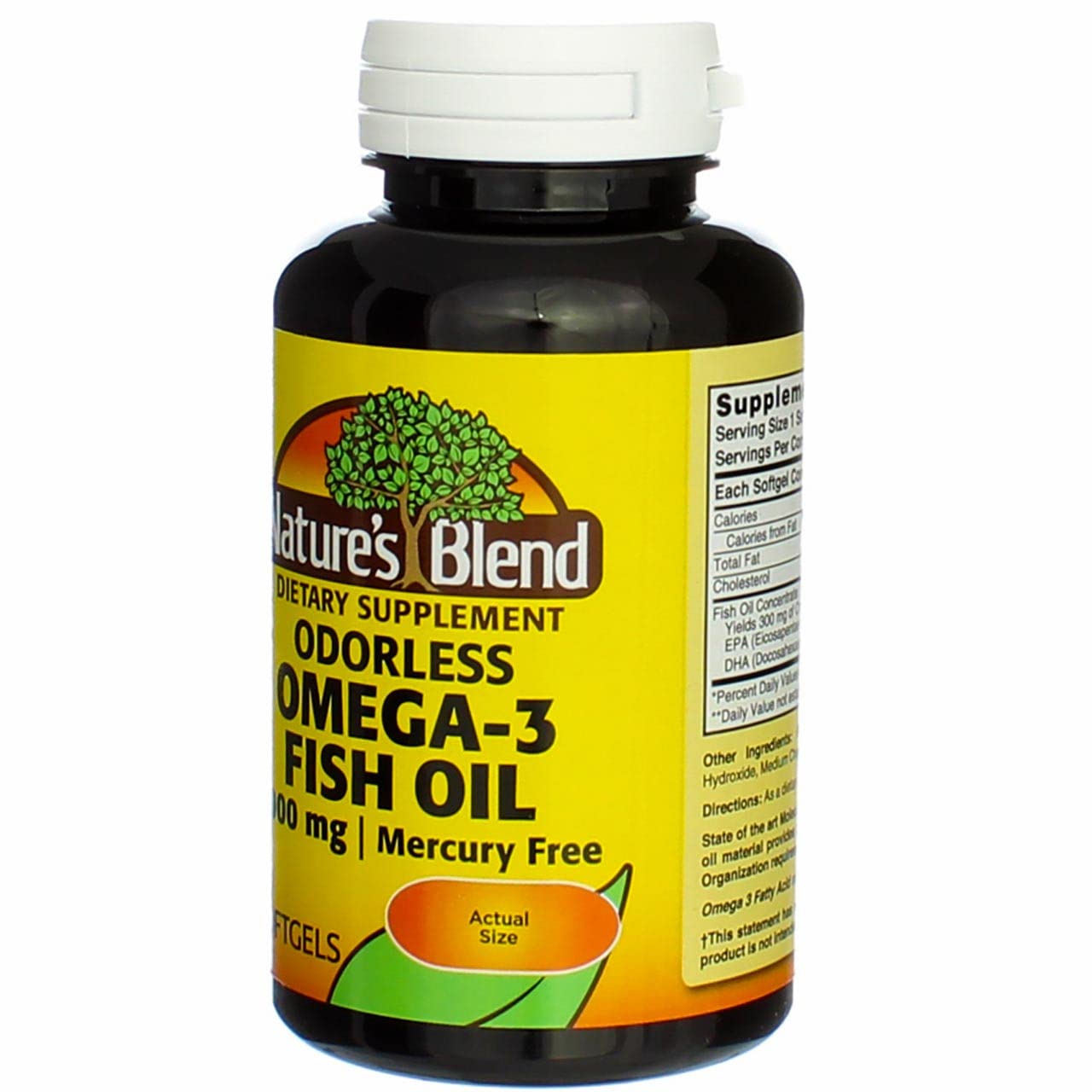 Nature's Blend Omega-3 Fish Oil Odorless Softgel 60 Softgels