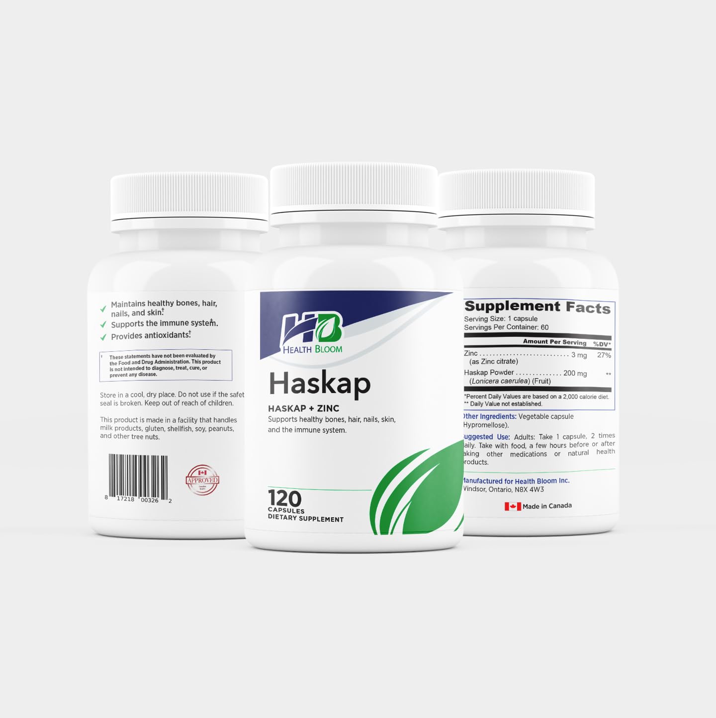 Health Bloom Inc. Haskap Capsule 120 Capsules
