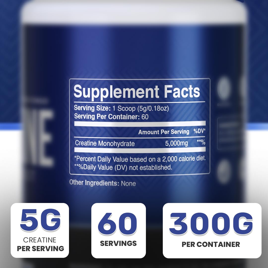 Vida Fit Micronized Creatine Monohydrate Powder 10.58 Ounce