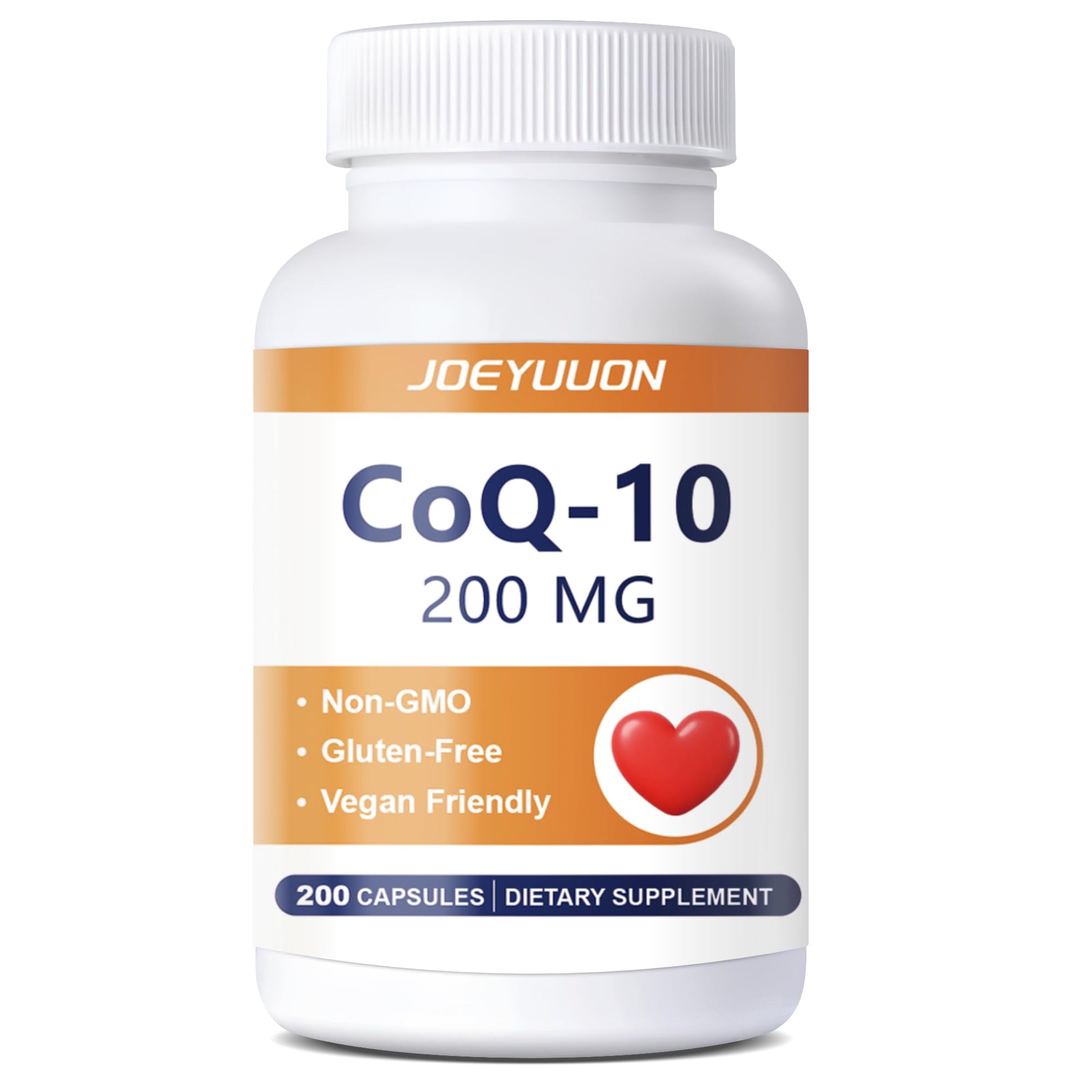 Generic CoQ10 Supplement 200mg Capsule, 200 Capsules
