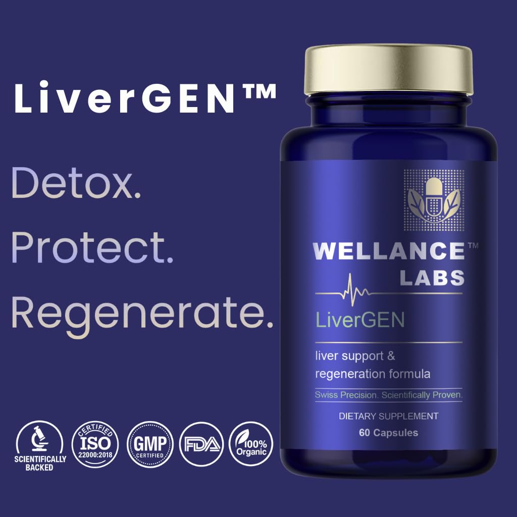 Wellance Labs LiverGEN Advanced Liver Support Capsules 90 Count