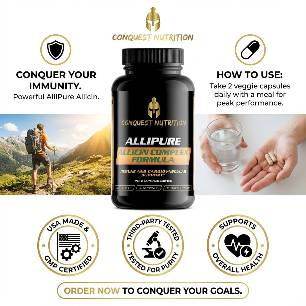Conquest Nutrition AlliPure Allicin Complex Capsule 60 Count