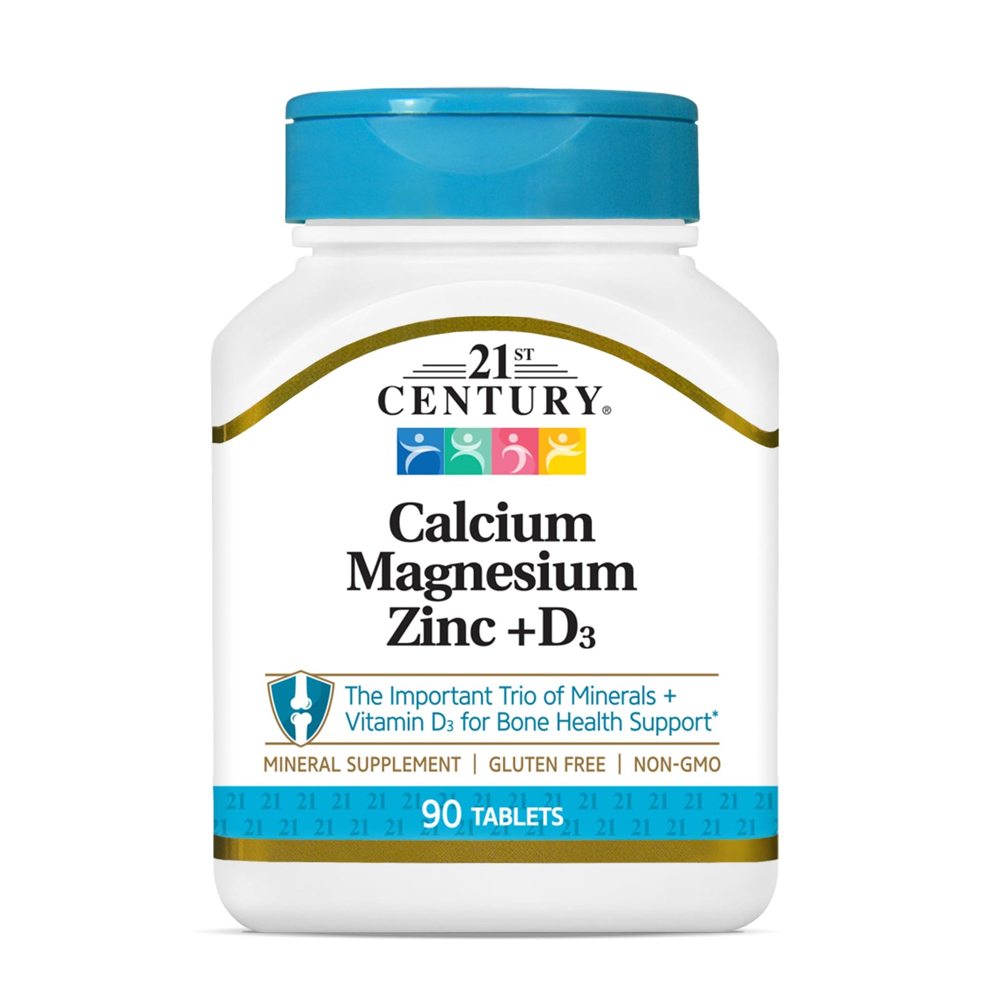 21st Century Cal Mag Zinc +D Tablets, 90 Tablets