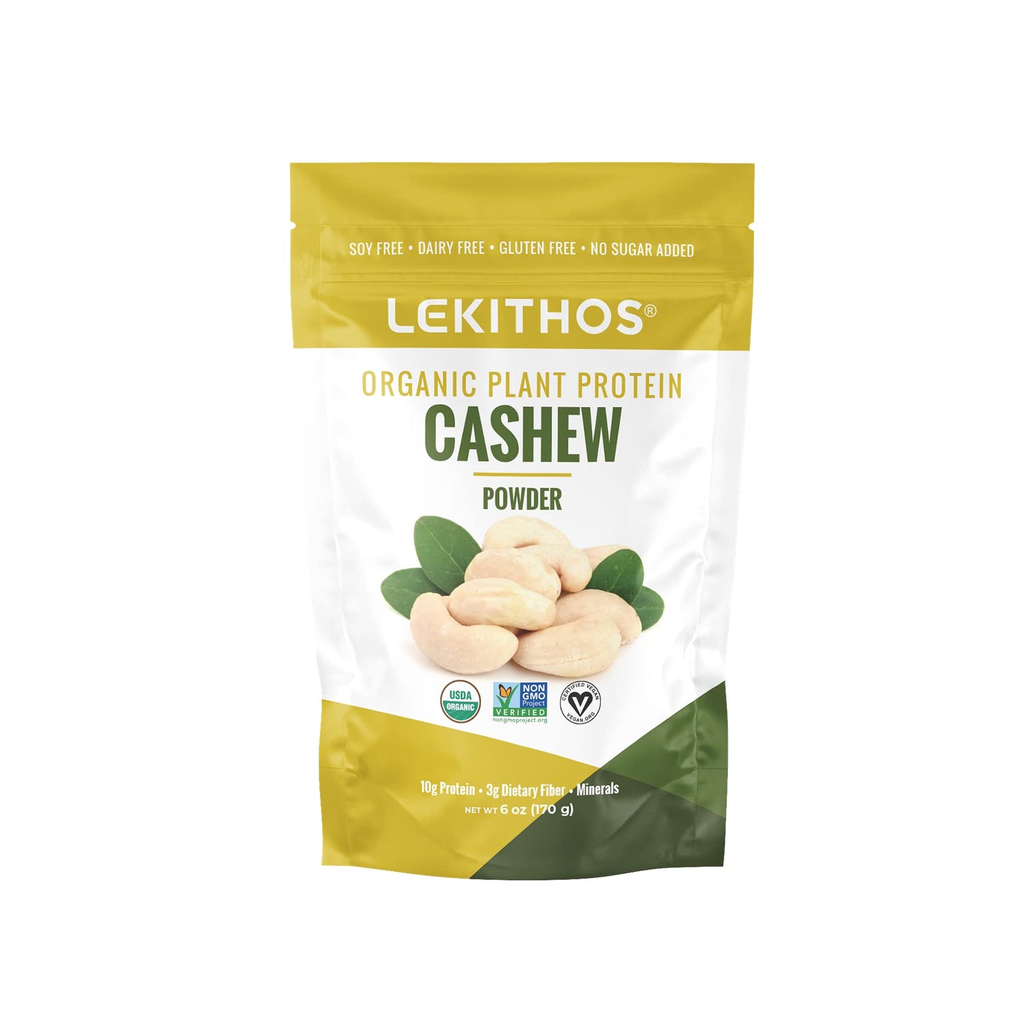 Lekithos Organic Cashew Protein Powder, 6 Servings
