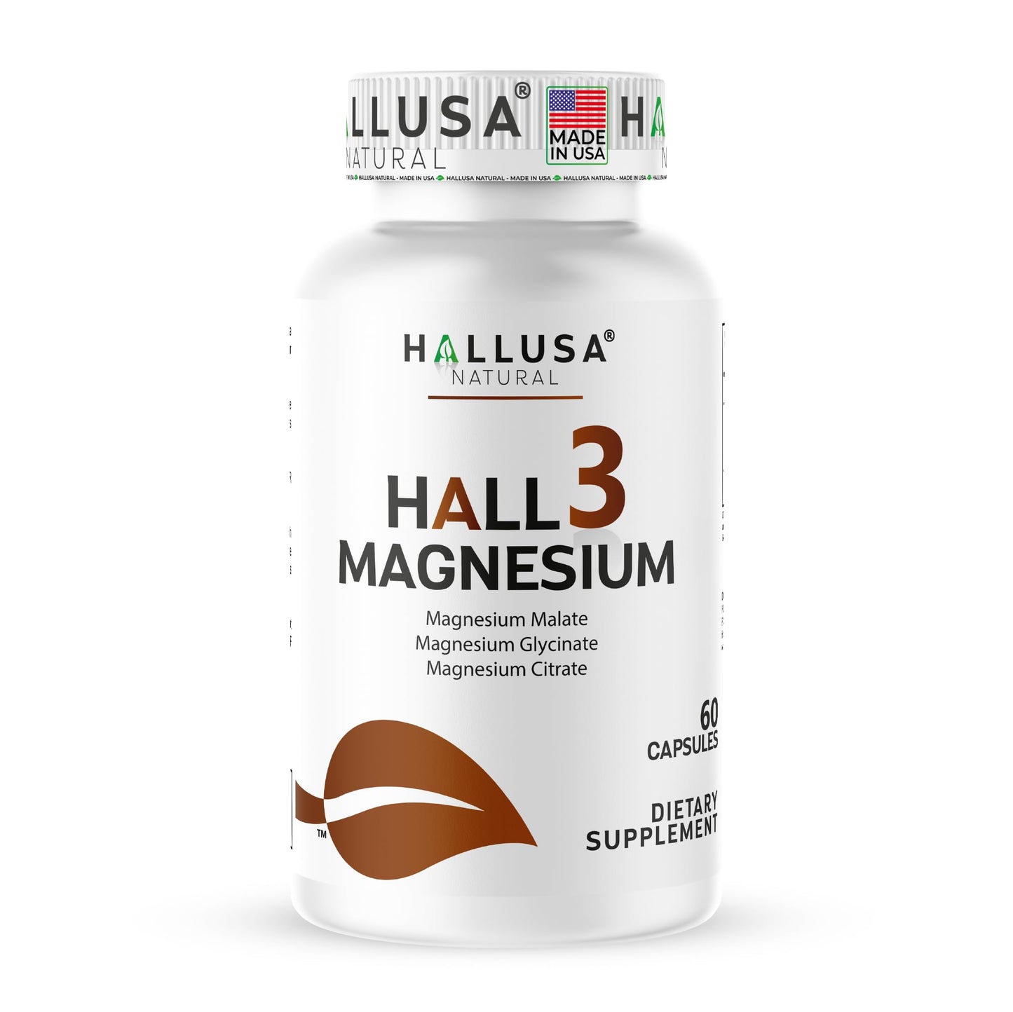 Hallusa Natural Magnesium Complex Capsule, 60 Count