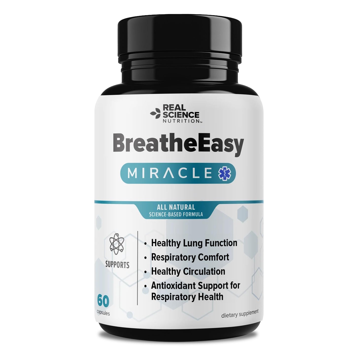 Real Science Nutrition BreatheEasy Lung Support Capsules, 60 Capsules