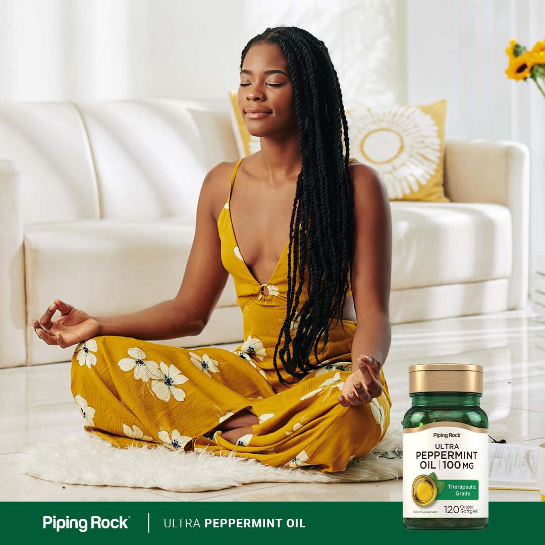 Piping Rock Peppermint Oil Softgel Capsules 120 Count