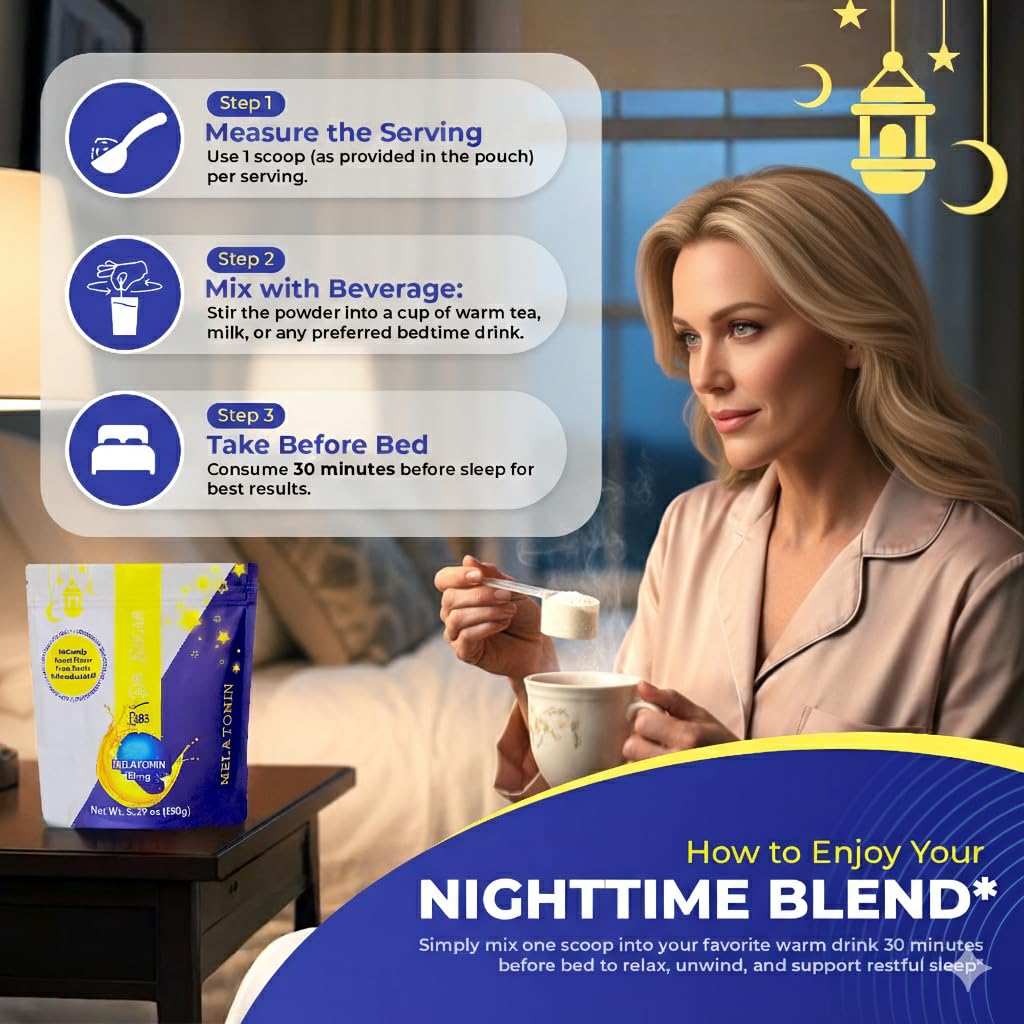 Dr Sugar Labs Powerful Sleep Aid Sweet Melatonin Blend Powder 5.29 Ounce