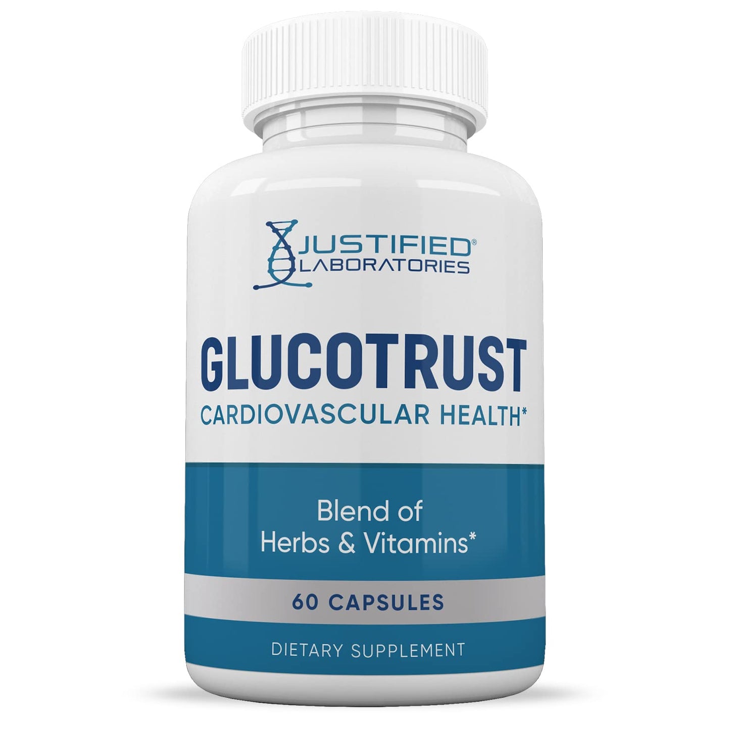Justified Laboratories Glucotrust Advanced Formula 688MG Supplement Capsules, 600 Capsules