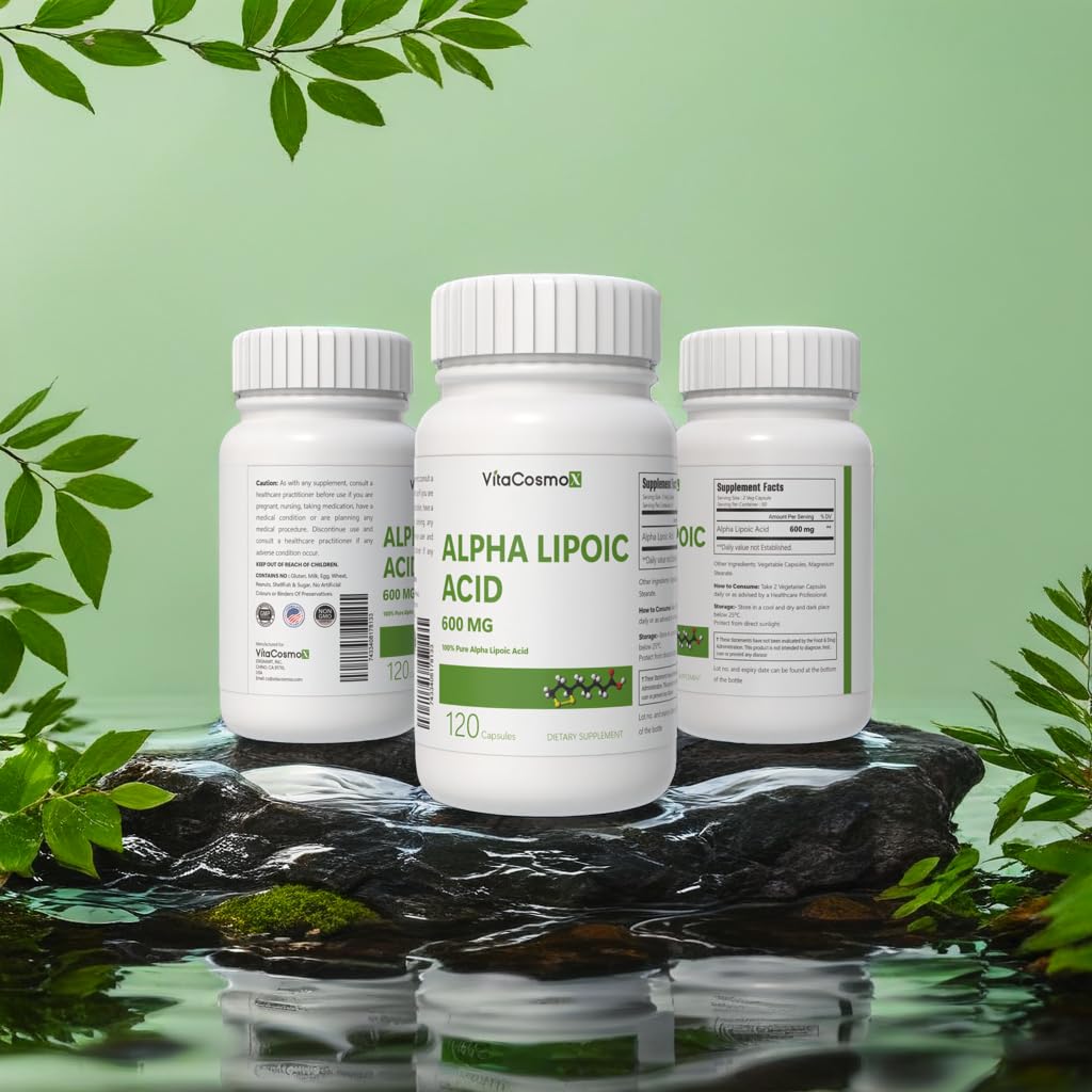 VitaCosmoX Alpha Lipoic Acid Supplement Capsule 120 Capsules