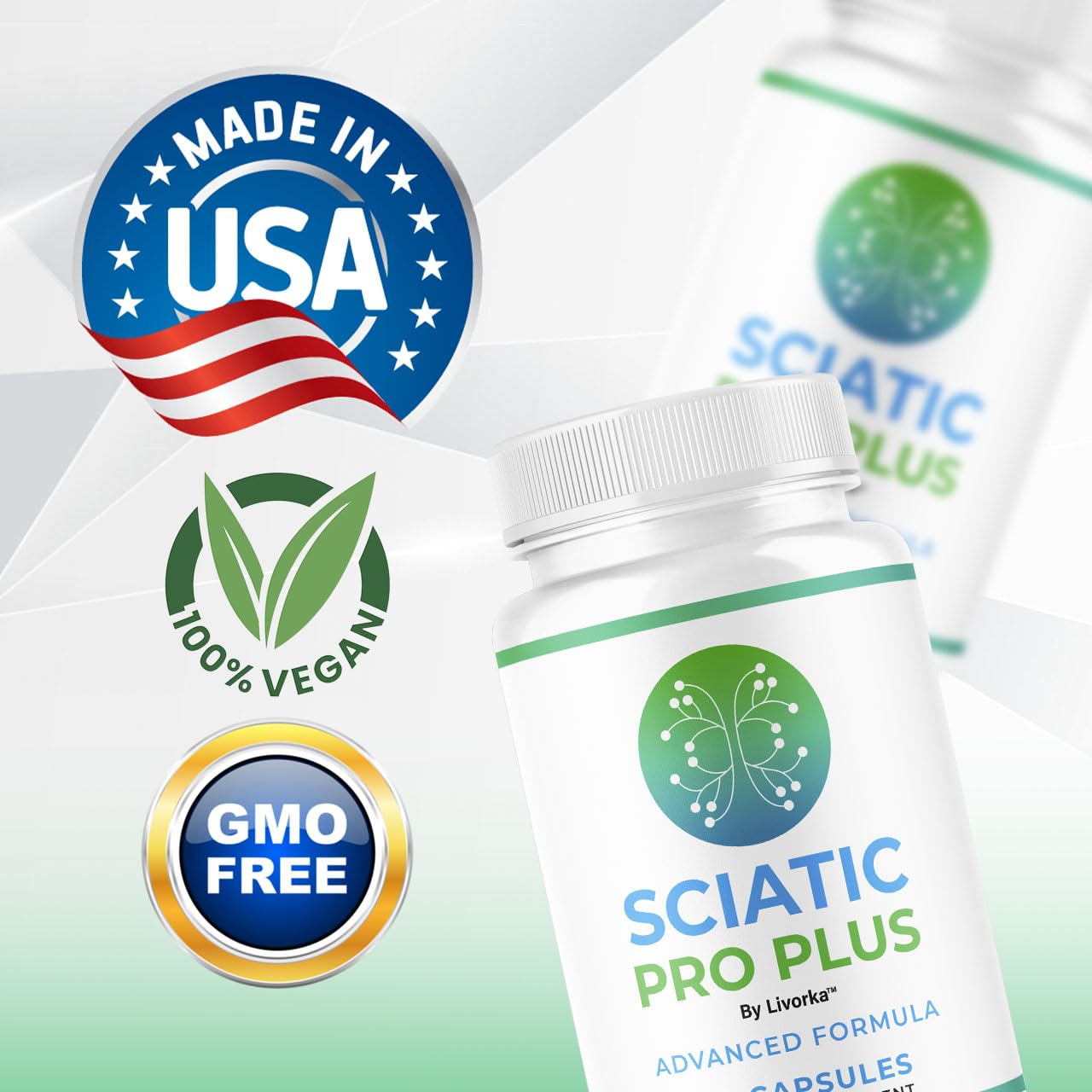 LIVORKA Sciatic Pro Plus Vitamin Capsules 300 Capsules