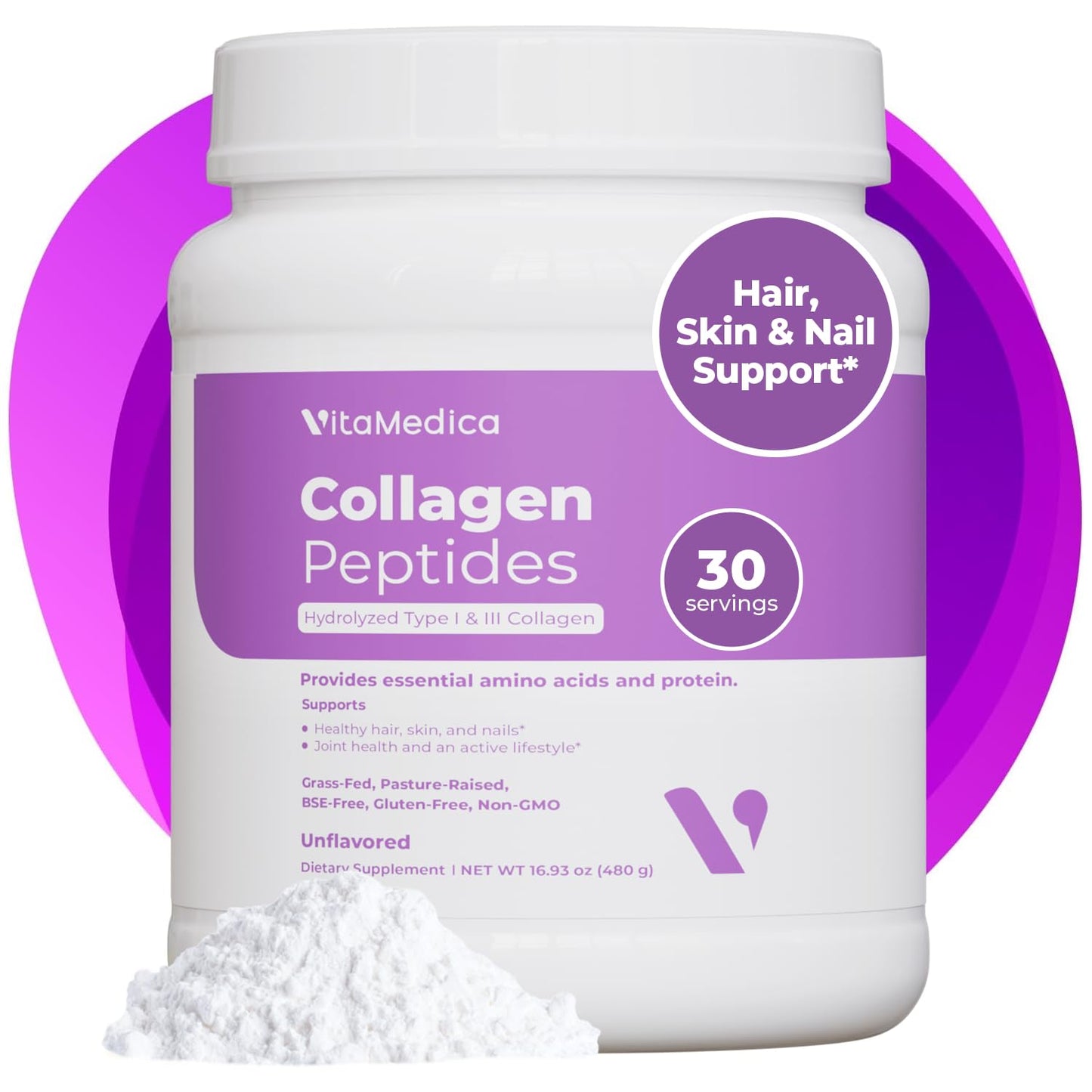VitaMedica Collagen Peptides Powder 30 Servings