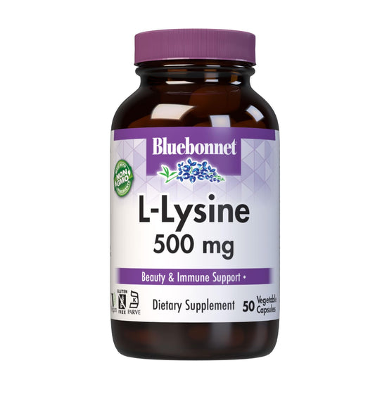 BlueBonnet L-Lysine 500 mg Capsule, 50 Capsules