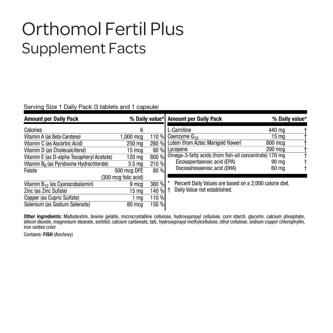Orthomol Fertil Plus 30 Tablets