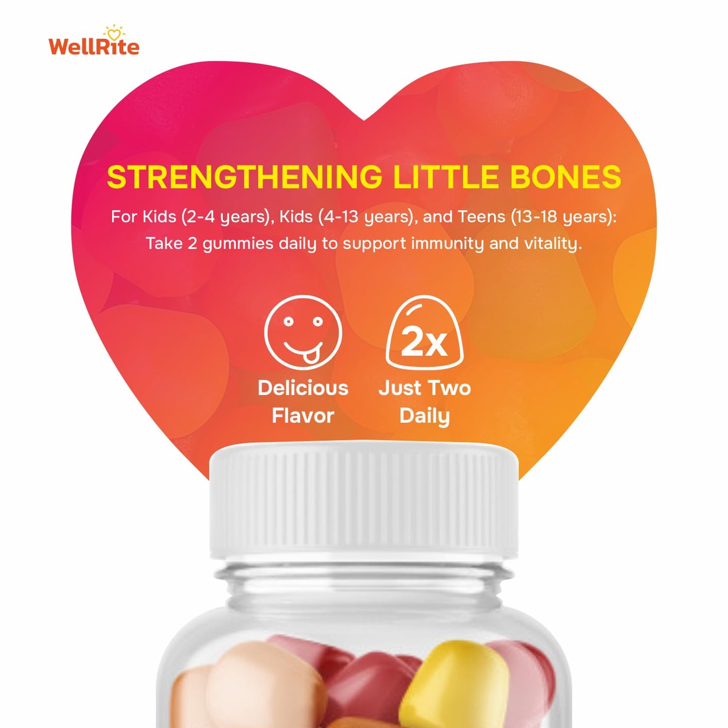 Wellrite Vitamin C Gummies Gummy, 60 Count