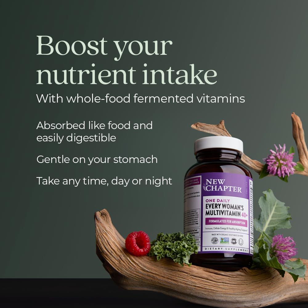 New Chapter Women's Multivitamin 40+ One Daily Tablets, 96 Count