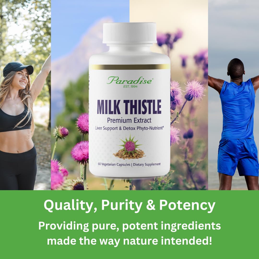 Paradise Herbs Milk Thistle Capsule, 120 Count