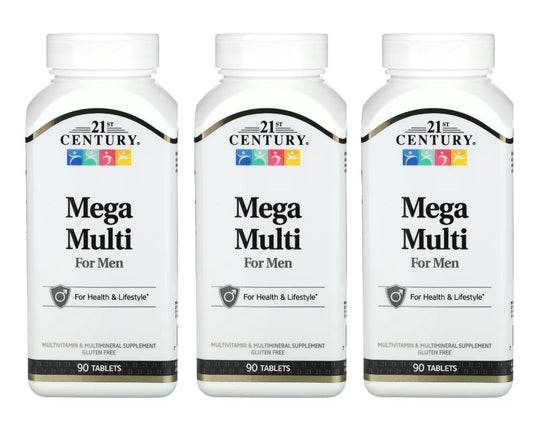 21st Century Mega Multi for Men, Multivitamin & Multimineral 90 Tablets