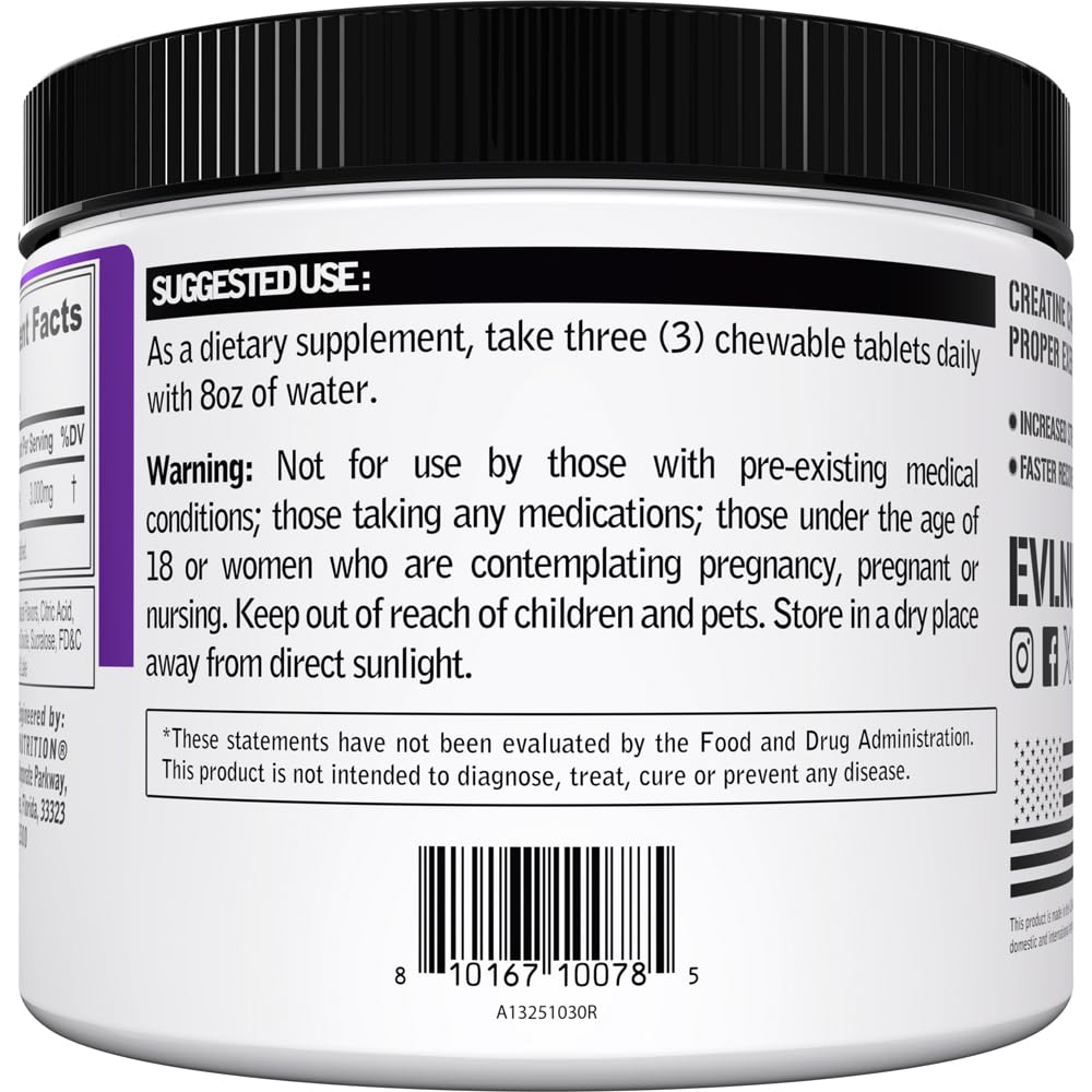 Evlution Creatine Monohydrate Tablet 90 Tablets