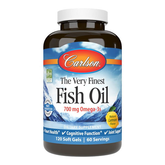 Carlson The Very Finest Fish Oil Softgels, 120 Count