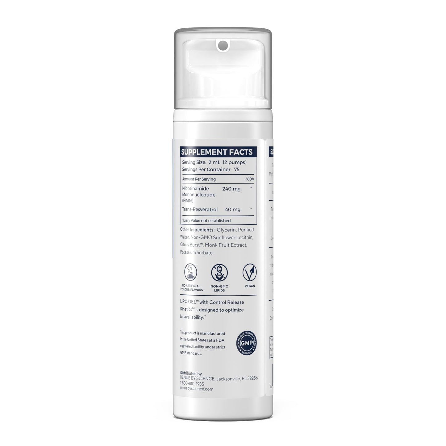 Renue By Science NMN with Resveratrol Powder 3.53 oz