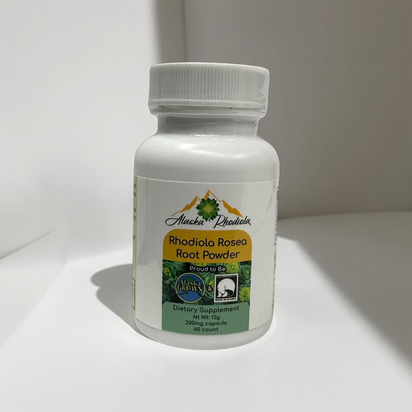 Alaska Rhodiola Rhodiola Root Powder Capsules 200mg, 60 Capsules