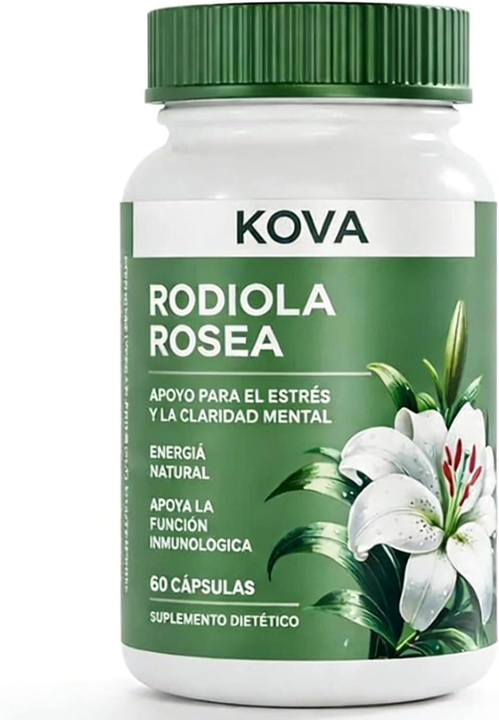 JcuffJ KOVA Rhodiola Rosea 500mg Capsules 60 Count