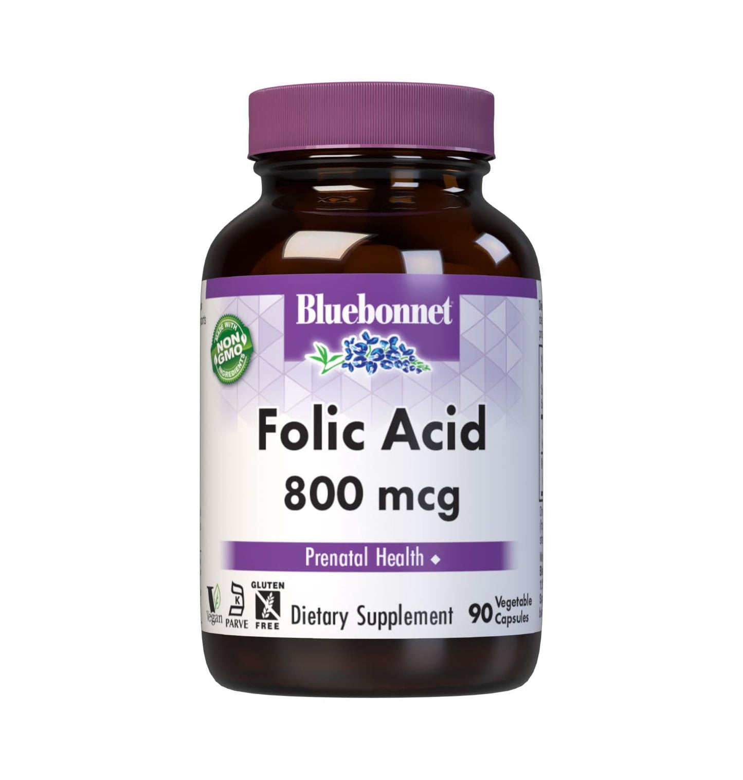 BlueBonnet Folic Acid 800mcg, 90 Capsules