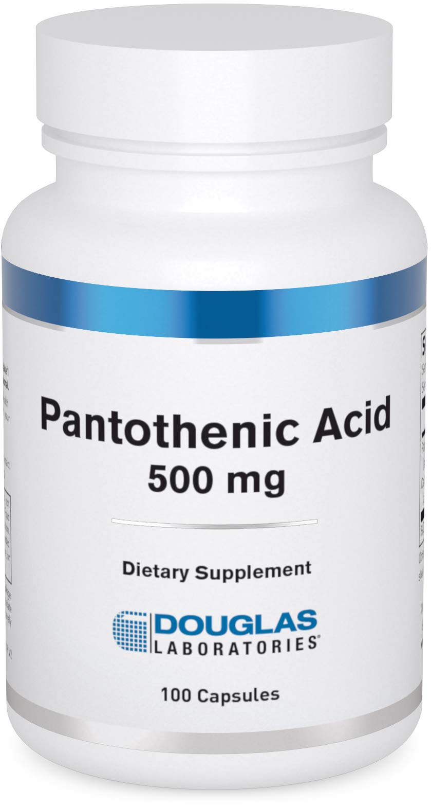 Douglas Laboratories Pantothenic Acid 500 mg Capsules, 100 Capsules
