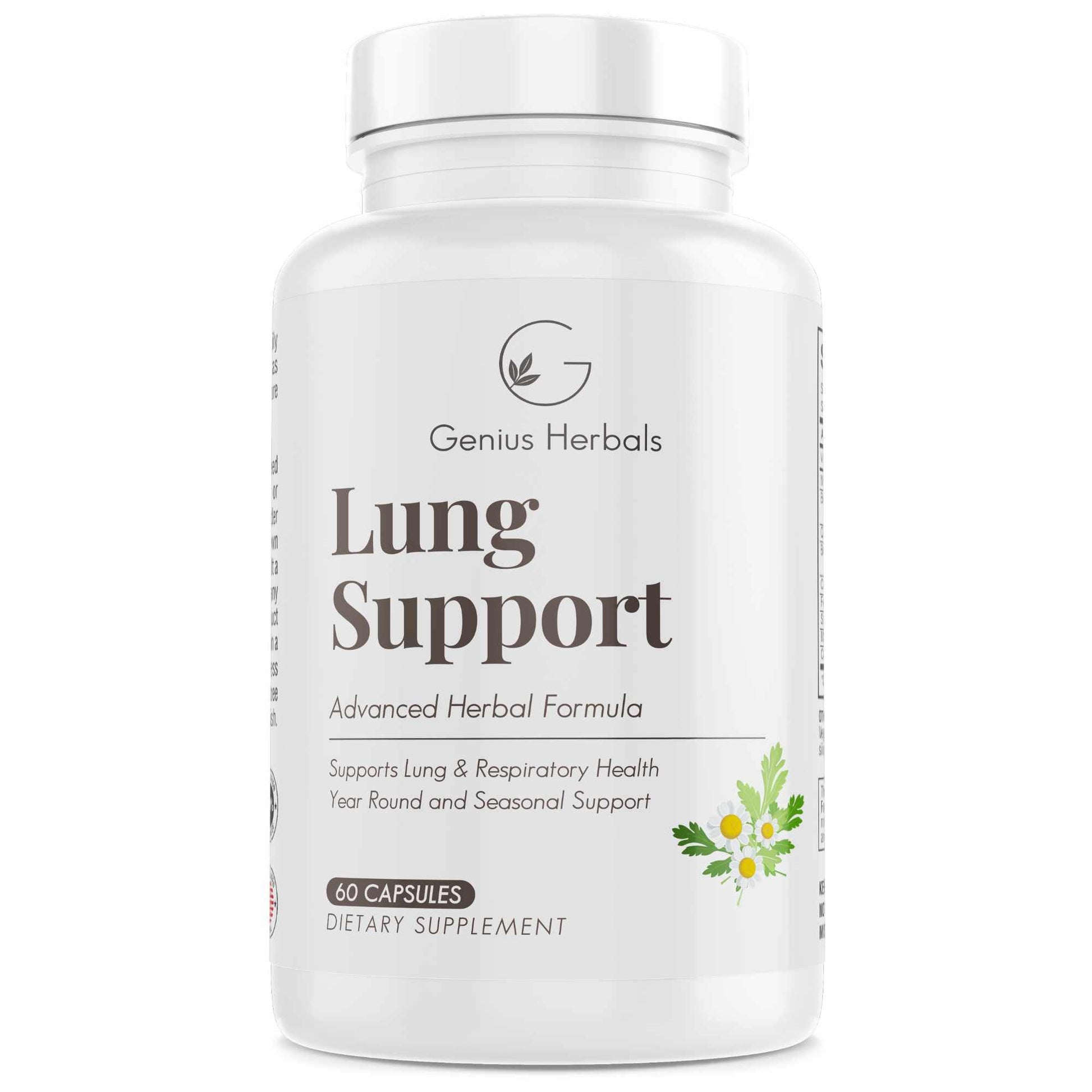 GENIUS HERBALS Lung Support Capsule, 60 Capsules