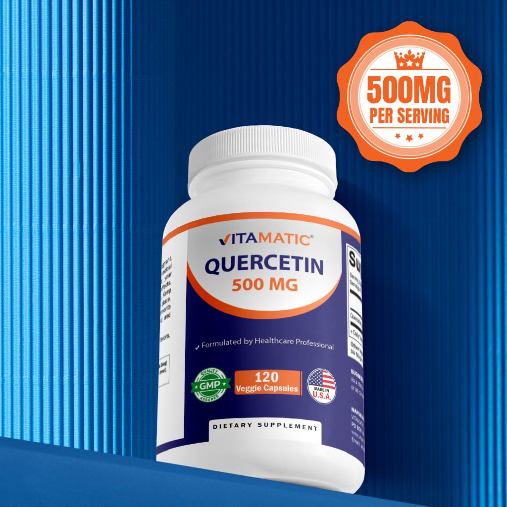 Vitamatic Quercetin 500 mg Capsules, 120 Capsules