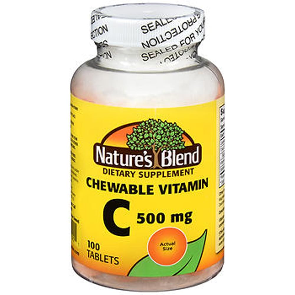 Nature's Blend Vitamin C Complex Chewable 500mg, 100 Count
