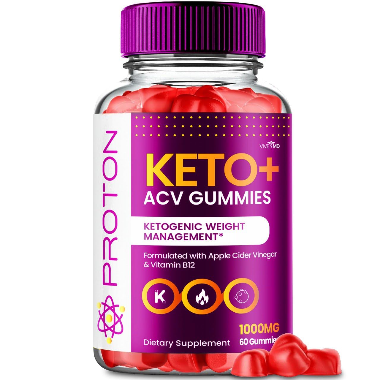 VIVE MD Proton Keto ACV Gummies 60 Count