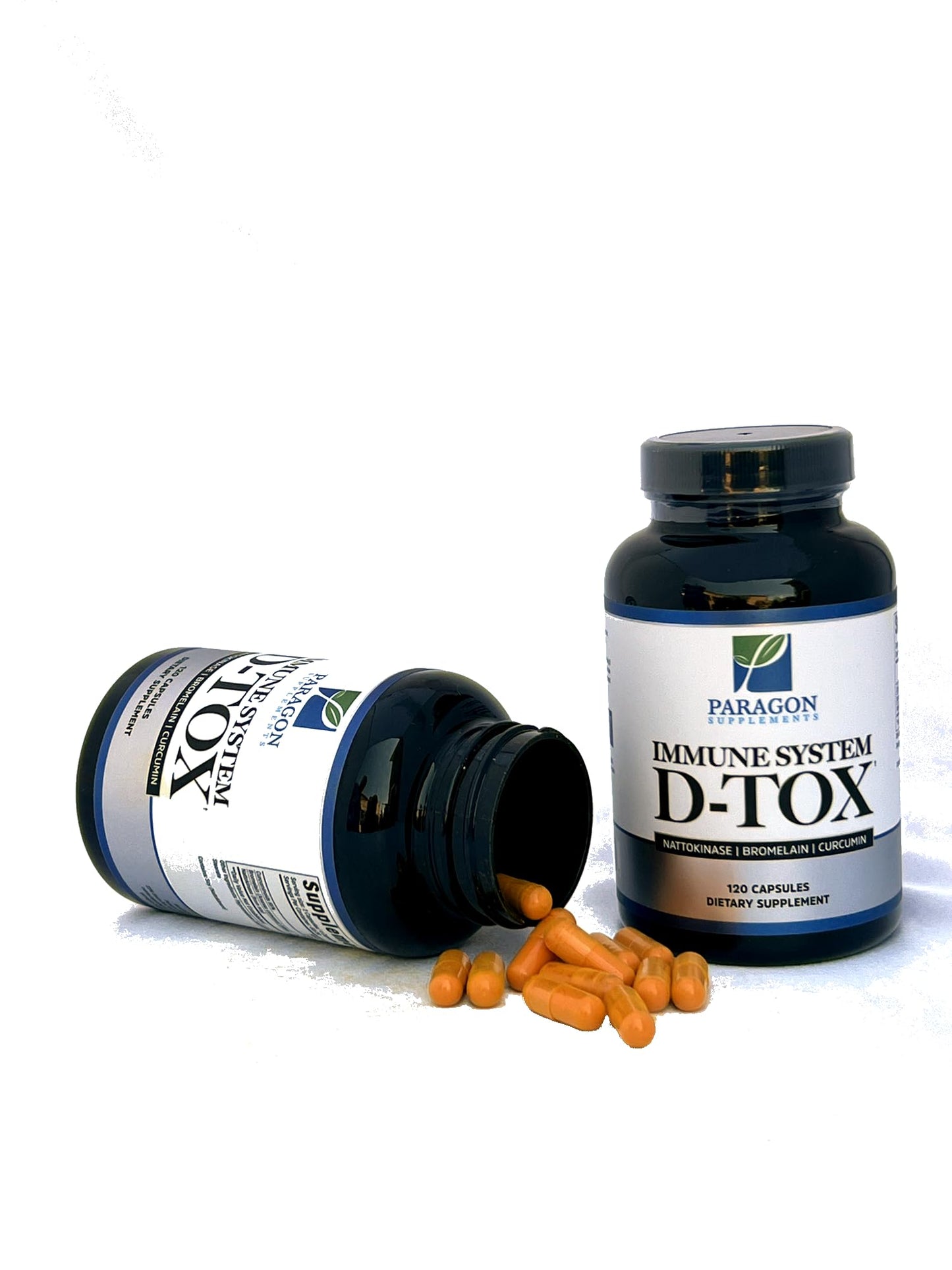 Paragon Supplements Spike Protein Removal - Original Spike Detox Formula with Nattokinase, Bromelain & Curcumin - 3-in-1 Immune System Supplement, 120 Capsules