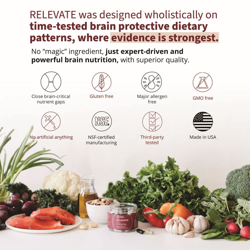 NeuroReserve RELEVATE Brain Health Supplement Capsule 90 Count