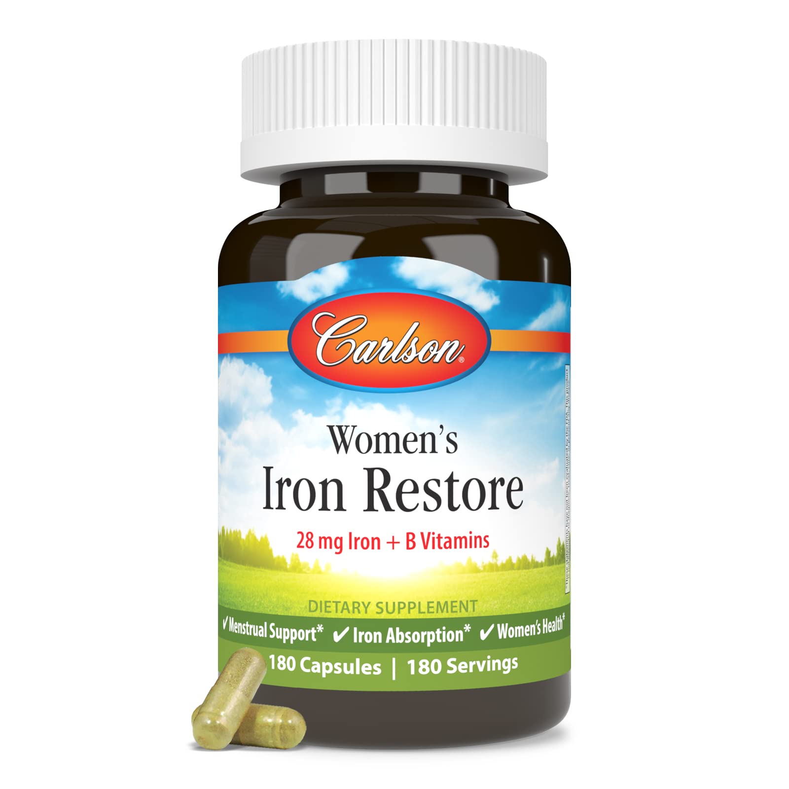 Carlson Women's Iron Restore 180 Capsules