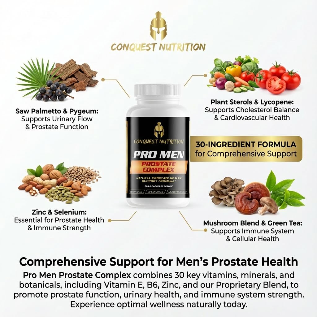 Conquest Nutrition Pro Men Prostate Complex 60 Veggie Caps