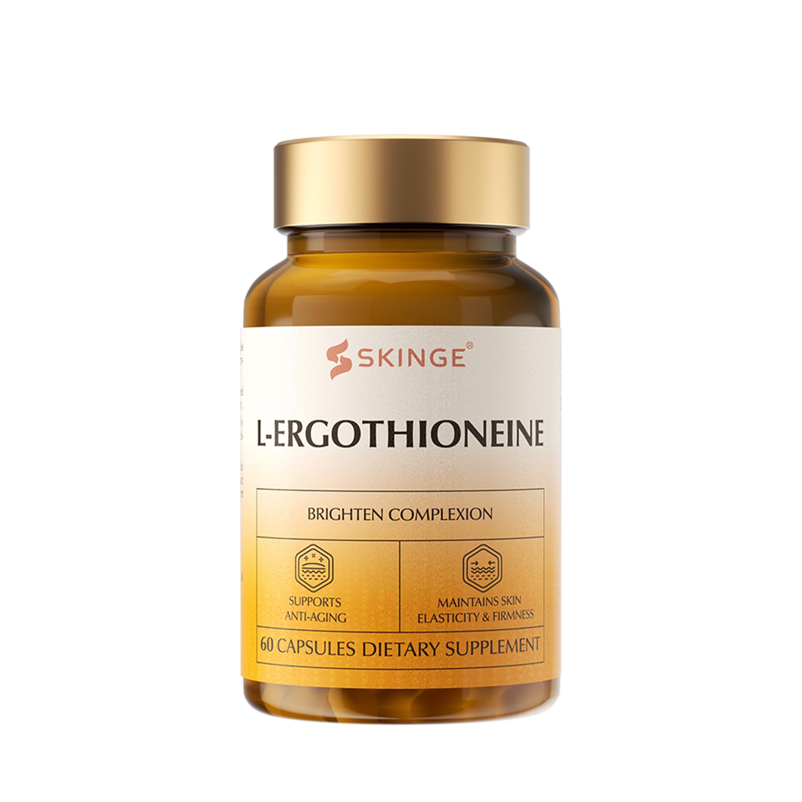 Ahete SKINGE L-Ergothioneine 30mg Capsules, 90 Count